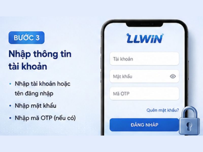 Nhập thông tin tài khoản
