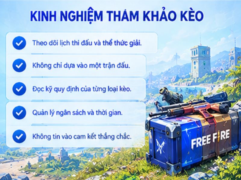 Kinh Nghiệm Tham Khảo Kèo Cược Free Fire LLWIN
