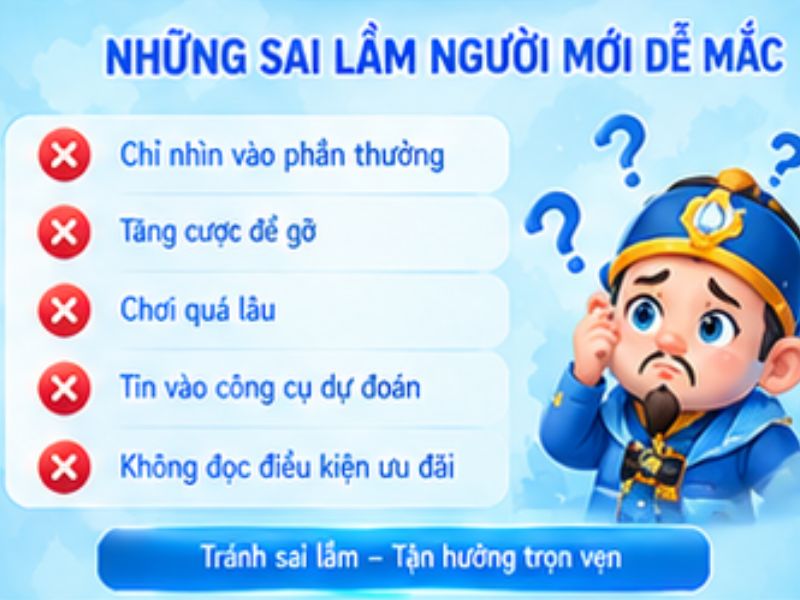 Những sai lầm người mới thường mắc phải