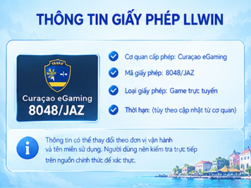 Thông Tin Về Giấy Phép LLWIN